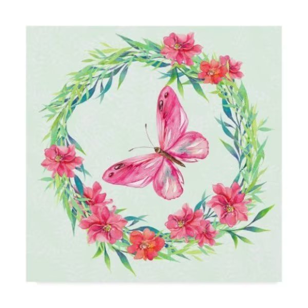 Irina Trzaskos Studio 'Butterfly VI' Canvas Art, 24x24, Trademark Fine Art, Mfr#: ALI21052-C2424GG